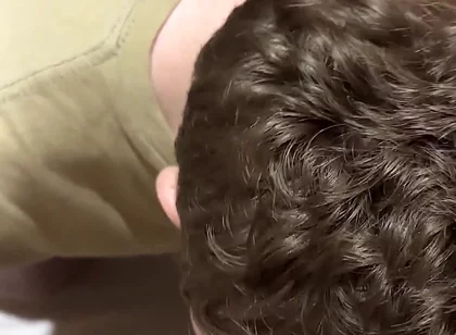 He Kisses My Big Hard Cock While I Pee