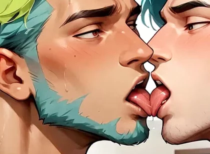 The Teal-haired Muscle Lover Fills the Office Orgy Quota with His Freshest Honey - Wow, First-time XXX!