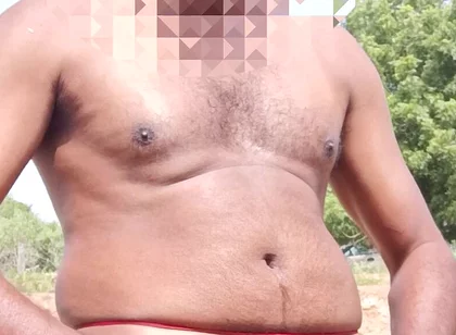 Outdoor Field Nude - Sexy Indian Young Man Acting Funny Masturbating