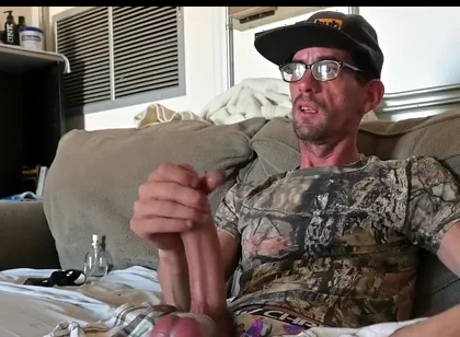 Masturbating