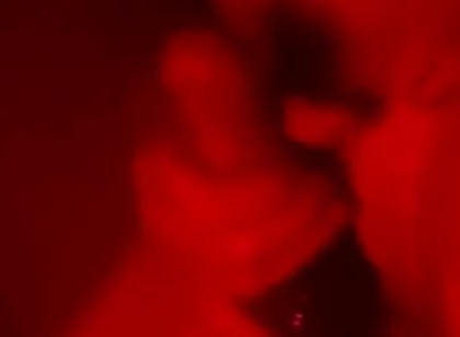 Oily Masturbation in Red Monochrome