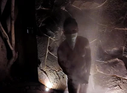 Steamy Asian Muscle God: Hot Tub Flex, Ass Tease & Poolside Cum Explosion