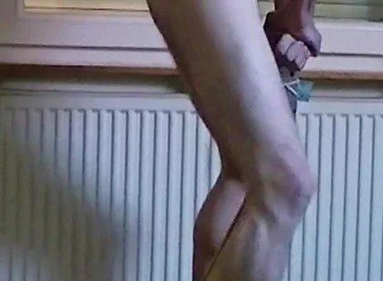 Blue Fleshlight Stand Fuck Masturbation