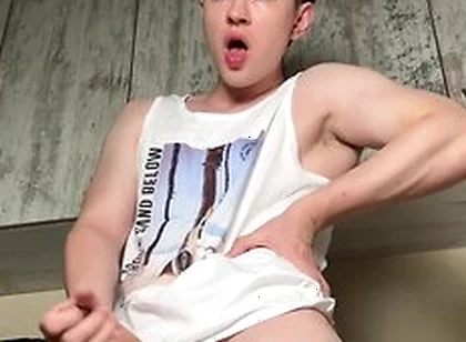 Naughty Student 18+ Masturbates And Shoots A Lot Of Thick Sperm From His Big Penis - Rushlight Dante