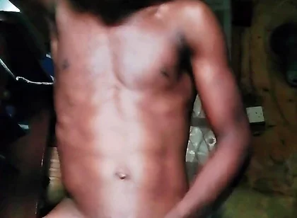African Boy Jerking off at Home