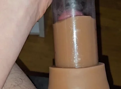 My Dick Vs Vacuum Pump - Watching It Get Bigger