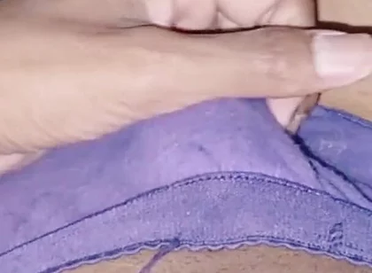 Slim and Skinny Sissy Femboy Masturbating in Sister's Pantie
