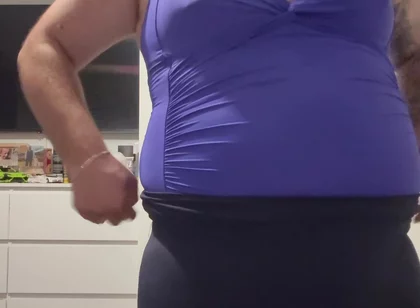Cock and Ball Bondage with Nipple Clamps Crossdress and Butt Plug Part 2