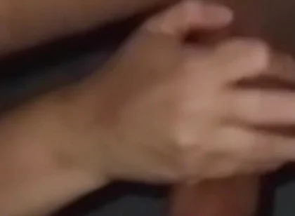Married Woman Feels the Size of His Cock and Handles His Balls Without the Cock Ring