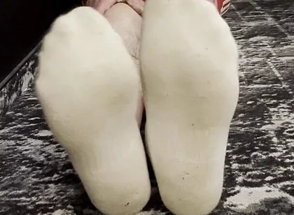Coach Karl's Feet in His White Socks [8893]