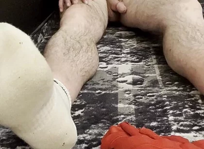 Coach Karl Feet White Socks and Bare Balls [5834]