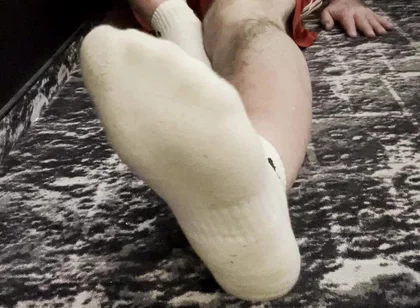 Coach Karl's Feet in His White Socks [8893]