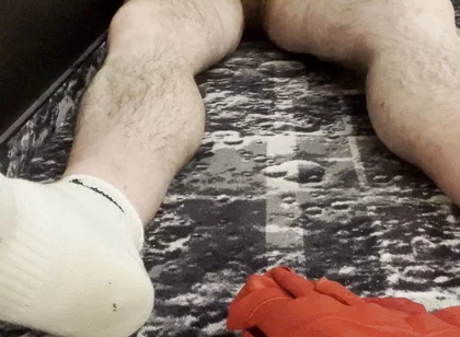 Coach Karl Feet White Socks and Bare Balls [5834]