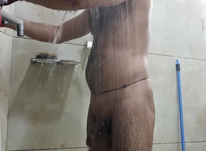 Indian Desi Man Enjoy Shower and Sex