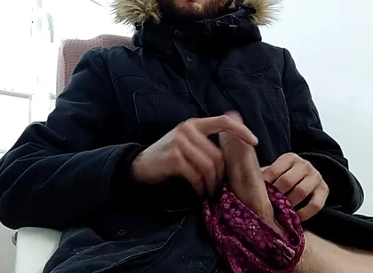 Male Masturbation with Shot Glass Ejaculation