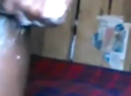 Wanking Covered in Body Creaming