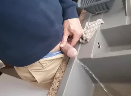 Pissing Into My Kitchen Sink