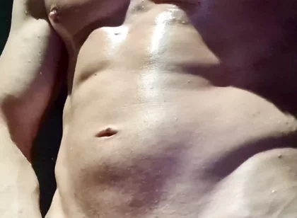 Muscle Cock Jerk in Gym Showers