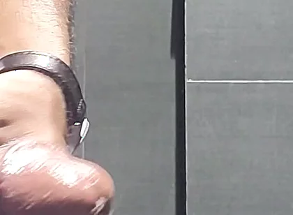 Horny Office Worker Sneaks Into Washroom to Masturbate After a Long Day