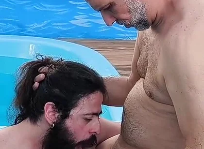 I Caught It in the Act My Stepfather Making Out with His Friend in the Pool
