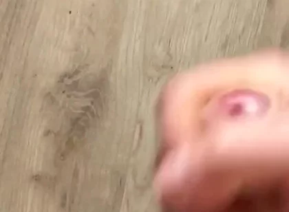 Morning Handjob and Cum on the Table