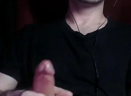 Horny Guy with Huge Massive Cock Big Load. Hot Cumshot