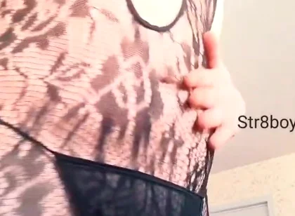 Straight Bottom Boy with Femboy Kink Shows Face and Body for First Time