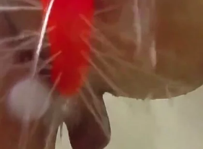 Using a Shower Spray Dildo