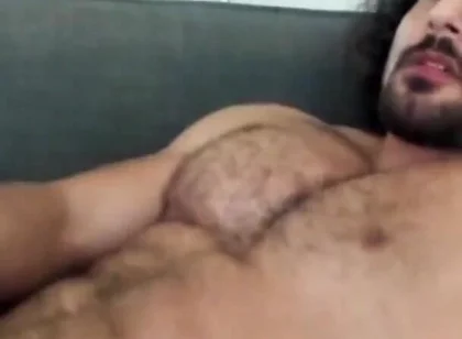 Bodybuilder with Huge Cock Jerks off and Cums for