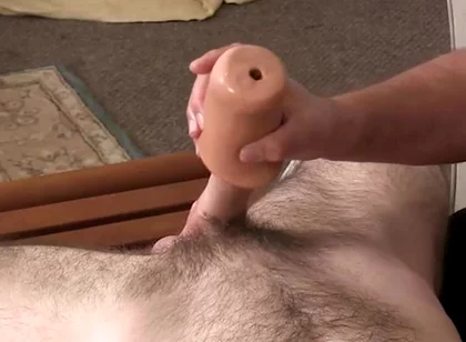 Jerked off with a Pocket Pussy