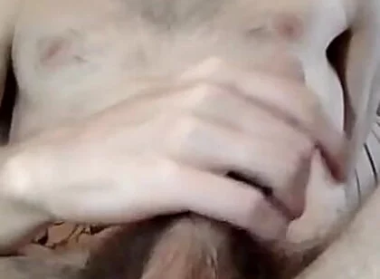 Morning Cum From Skinny Hairy Guy