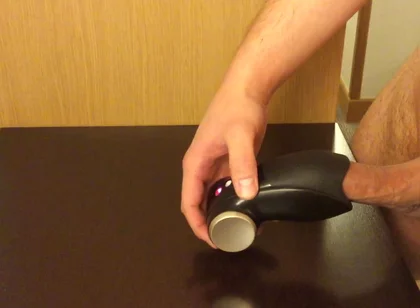 Triple Cumshot in My Hotel Room Using Fun Factory Glans Vibrator