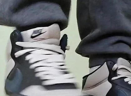 Nike Sneakers on My Feet