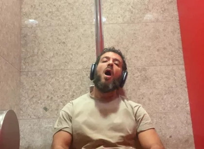 Jerking off in the Airport