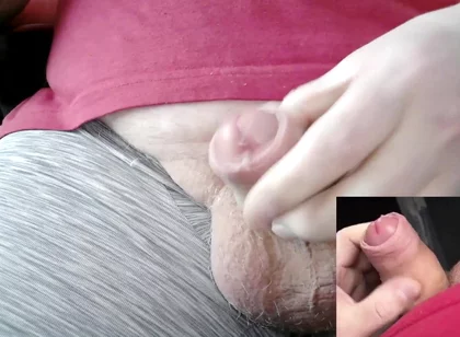 Gray Pants as Requested by a Friend. Solo Wank, Cumshot, Uncut Cock