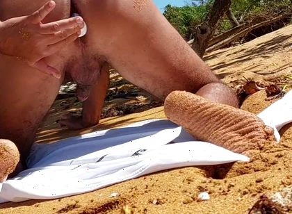 Ladysilva Anal Masturbation on the Beach