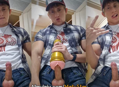 Fucking Fleshlight Clothed!