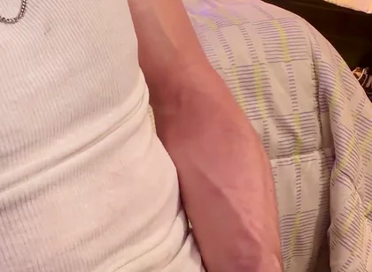 Watch as I Jerk off with Beater on Bust Big Close up of It