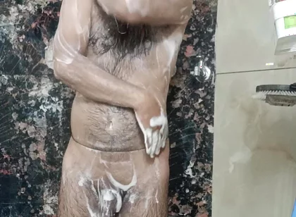 Indian Desi Man Sex and Show Shower Shoe and Masturbation