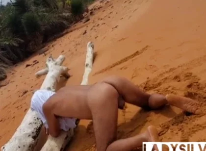 Ladysilva Naked on the Beach with a Lot of Horny Ass