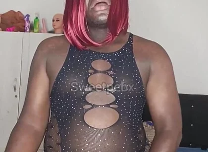 Jerking off My Dick with My Lingerie