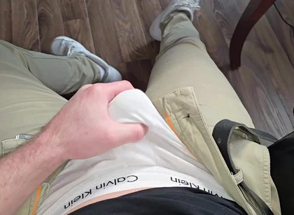 POV College Pump! Muscular Stepdaddy Hardens Thick Cock & Jerks - Follow on X Phantomgentx