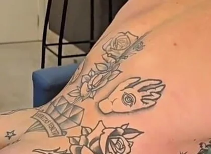 Big Tattooed Guy with a Tight Ass