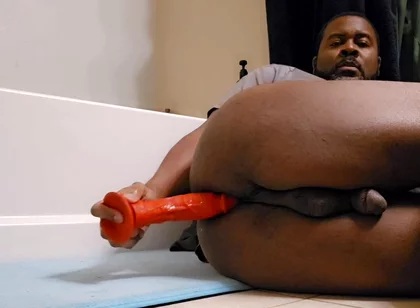 Watch Me Fuck My Black Ass with a Dildo