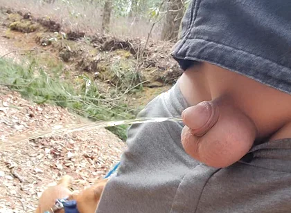 Small Cock in Car to Piss Outside Plus My Ass and Balls
