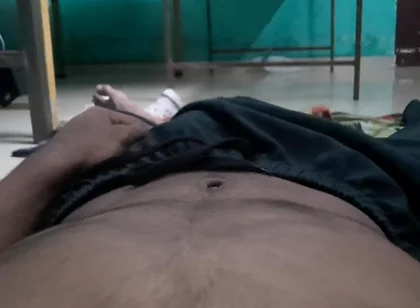 Horny Boy Laying on the Bed, Touching Himself