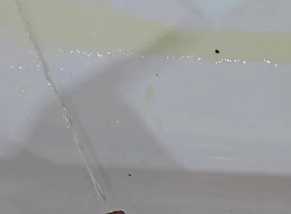 Peeing to the Bathtub