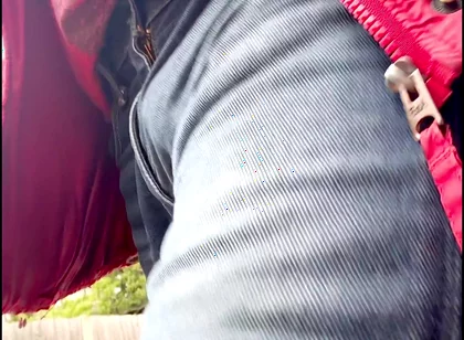 Out Walking Commando and the Monster Inside My Jeans Is Bulging Out