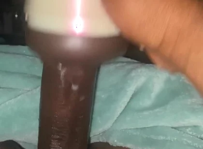 Moving Big Black Dick in Fleshlight
