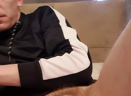Skinny Young Lad in White Tight Boxers